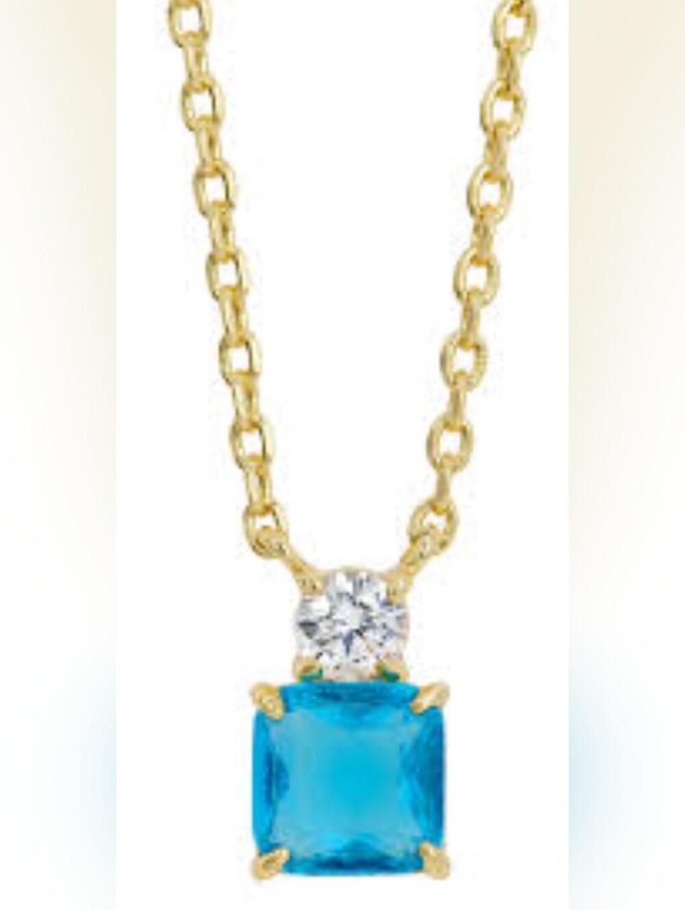 SAVVY CIE JEWELS Cubic Zirconia Pendant Necklace